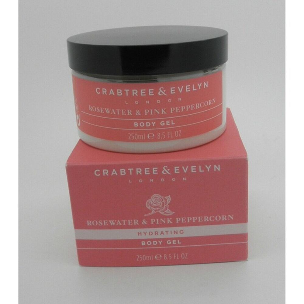 Crabtree & Evelyn ROSEWATER & PINK PEPPERCORN Hydrating Body Gel NEW